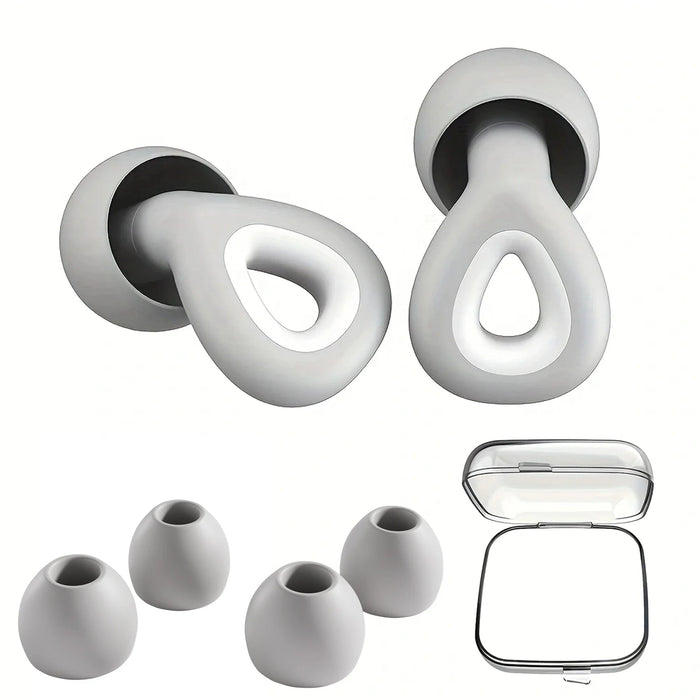 Ergonomische Siliconen Oordopjes – Slaap, Zwemmen & Werk – Herbruikbaar - Bivakshop
