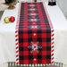 Feestelijke tafelloper kerst - linnen kerstversiering voor huis en tafel - Bivakshop