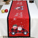 Feestelijke tafelloper kerst - linnen kerstversiering voor huis en tafel - Bivakshop