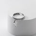 FOXANRY zilverkleurige ring voor dames - Vintage kettingontwerp met vis hanger - Modieuze sieraden - Bivakshop
