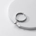 FOXANRY zilverkleurige ring voor dames - Vintage kettingontwerp met vis hanger - Modieuze sieraden - Bivakshop