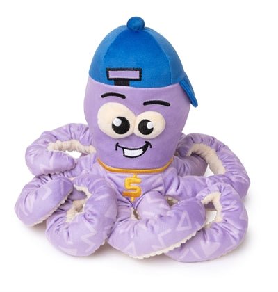 FuzzYard - Octo - Posse Hip Hoptopus Paars - Pluche Hondenspeelgoed (23x20x21 cm) - Bivakshop