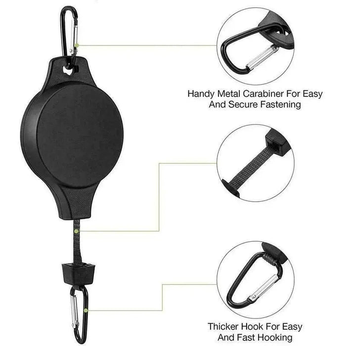 Garden Baskets Pots Hanging Hook Adjustable Lift Plant Pulley Set Retractable Pulley Pull Down Hanger Plants Flower Hanger Hook - Bivakshop
