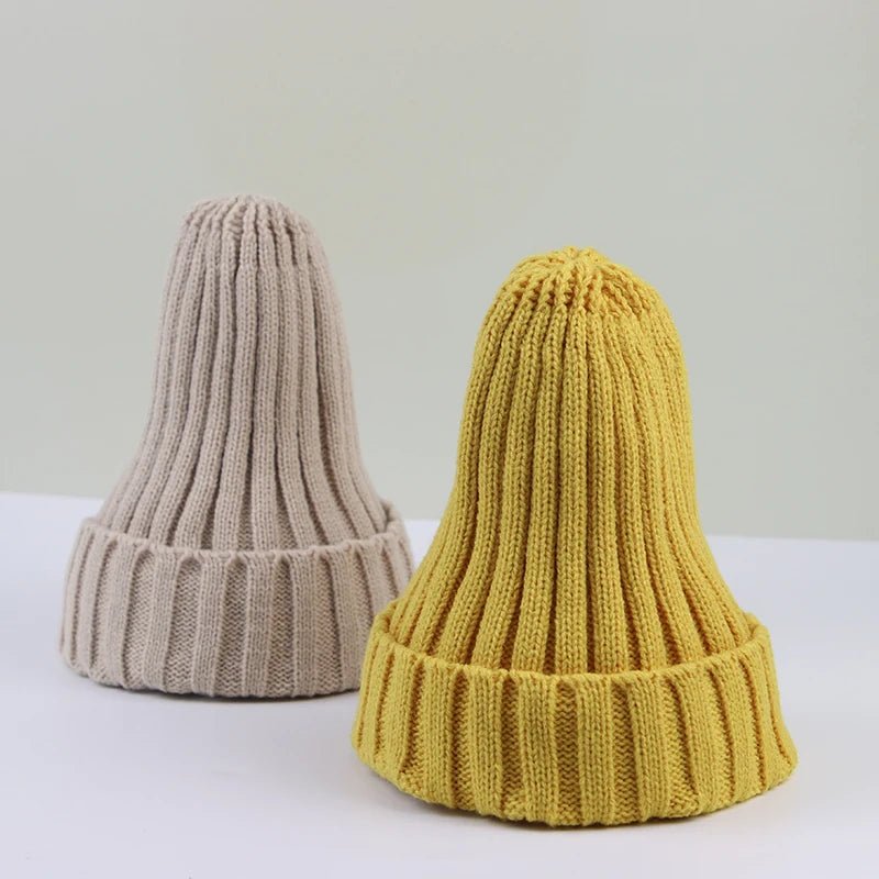 Gebreide baby beanie - Warme muts voor winter & lente - Unisex peuter muts met oorbescherming - Bivakshop