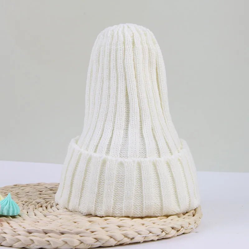 Gebreide baby beanie - Warme muts voor winter & lente - Unisex peuter muts met oorbescherming - Bivakshop