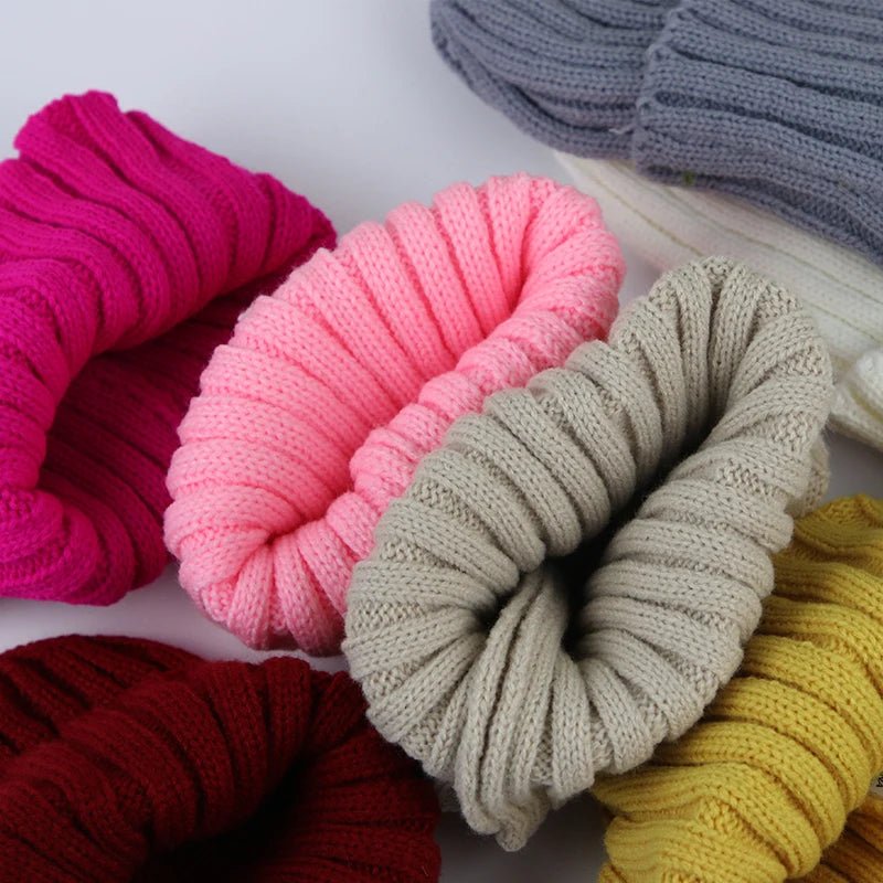 Gebreide baby beanie - Warme muts voor winter & lente - Unisex peuter muts met oorbescherming - Bivakshop