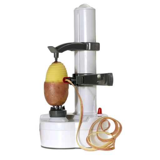 Genius Ideas GI - 054575 - Elektrische fruit - en groenteschiller - Snelle en gemakkelijke bereiding - Bivakshop