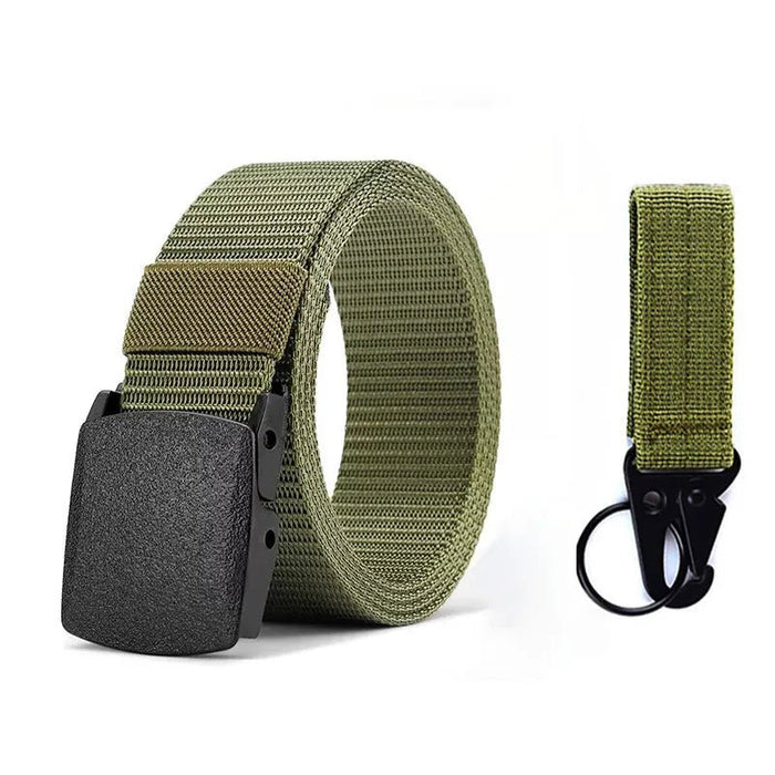 Genuine tactical belt quick release outdoor military belt soft real nylon sports accessories men and women black belt - Bivakshop