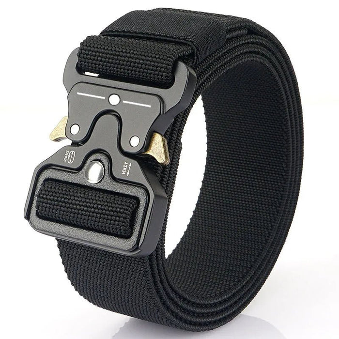 Genuine tactical belt quick release outdoor military belt soft real nylon sports accessories men and women black belt - Bivakshop