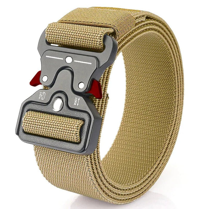 Genuine tactical belt quick release outdoor military belt soft real nylon sports accessories men and women black belt - Bivakshop