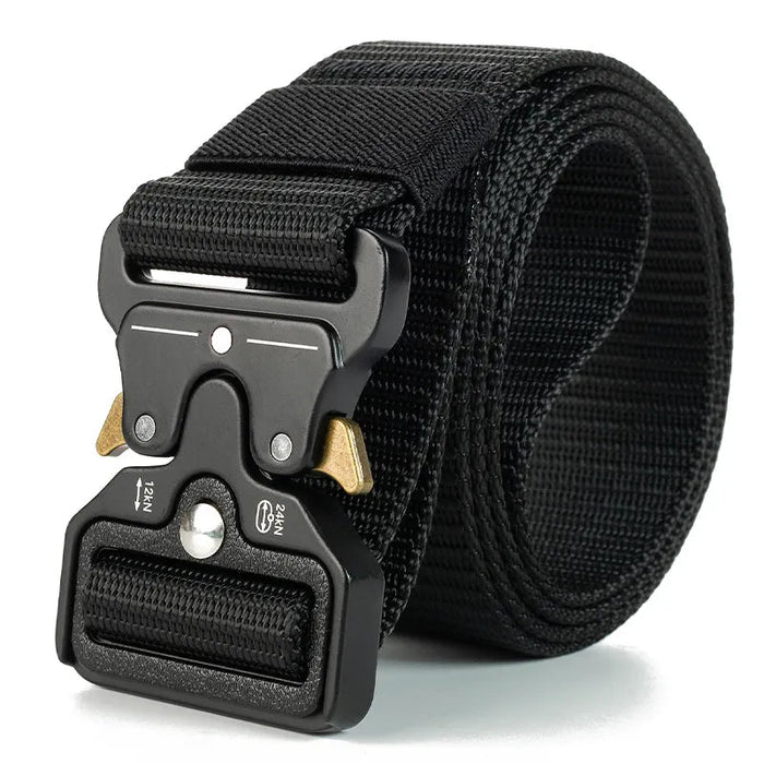 Genuine tactical belt quick release outdoor military belt soft real nylon sports accessories men and women black belt - Bivakshop