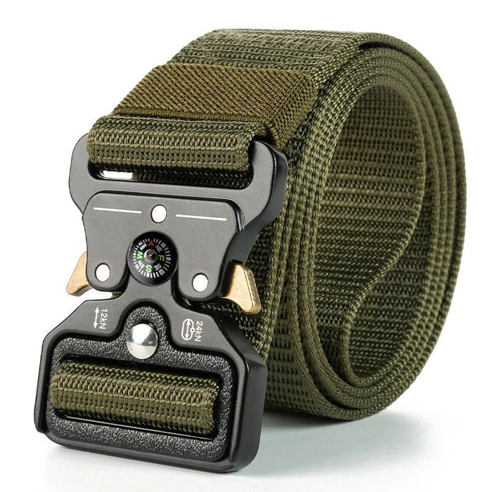 Genuine tactical belt quick release outdoor military belt soft real nylon sports accessories men and women black belt - Bivakshop