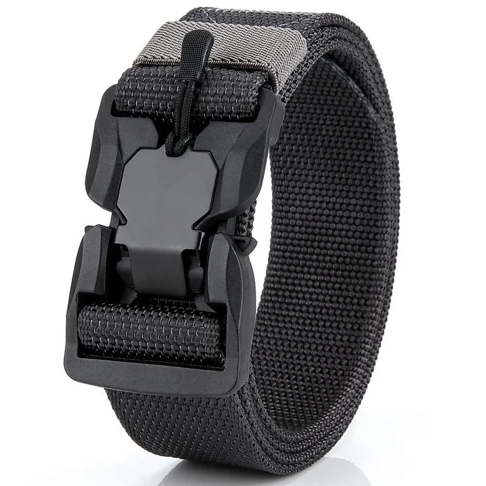 Genuine tactical belt quick release outdoor military belt soft real nylon sports accessories men and women black belt - Bivakshop