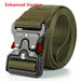 Genuine tactical belt quick release outdoor military belt soft real nylon sports accessories men and women black belt - Bivakshop