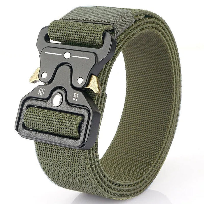 Genuine tactical belt quick release outdoor military belt soft real nylon sports accessories men and women black belt - Bivakshop
