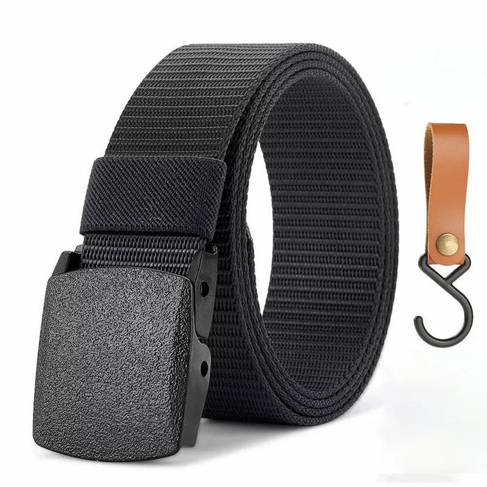 Genuine tactical belt quick release outdoor military belt soft real nylon sports accessories men and women black belt - Bivakshop