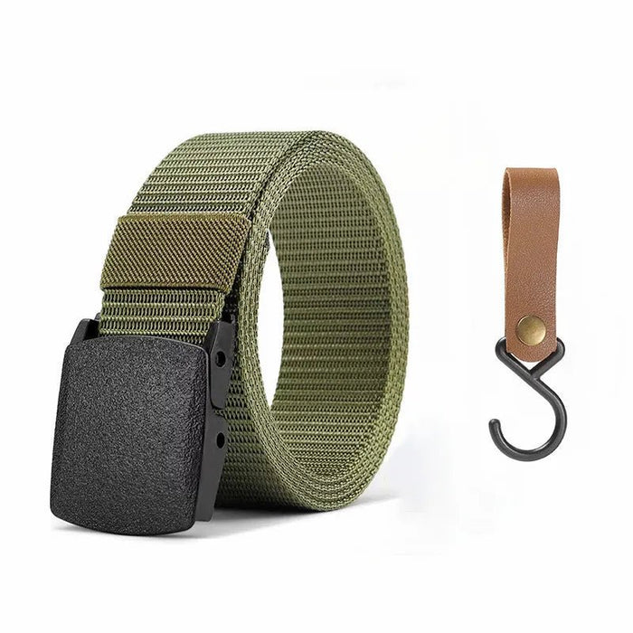 Genuine tactical belt quick release outdoor military belt soft real nylon sports accessories men and women black belt - Bivakshop