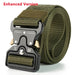 Genuine tactical belt quick release outdoor military belt soft real nylon sports accessories men and women black belt - Bivakshop