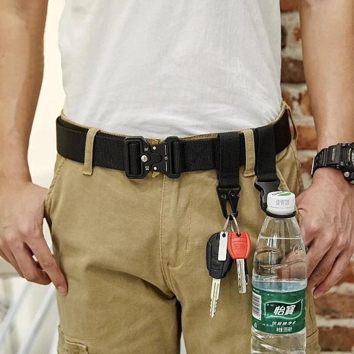 Genuine tactical belt quick release outdoor military belt soft real nylon sports accessories men and women black belt - Bivakshop