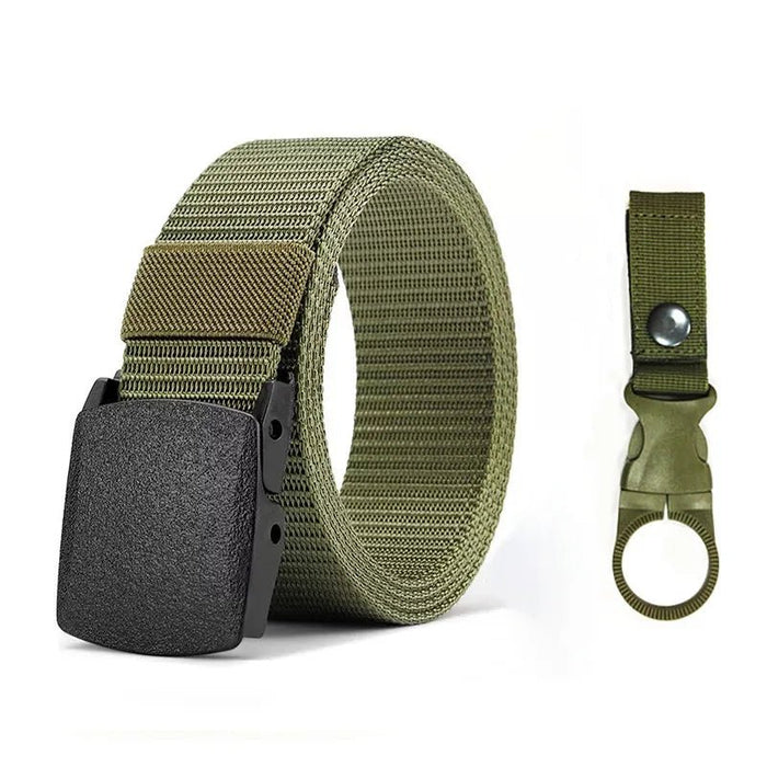 Genuine tactical belt quick release outdoor military belt soft real nylon sports accessories men and women black belt - Bivakshop
