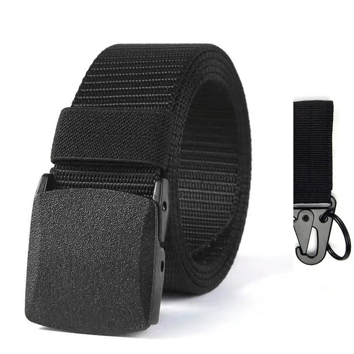 Genuine tactical belt quick release outdoor military belt soft real nylon sports accessories men and women black belt - Bivakshop