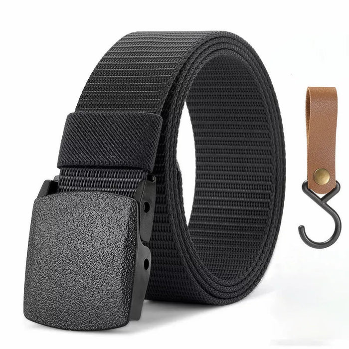 Genuine tactical belt quick release outdoor military belt soft real nylon sports accessories men and women black belt - Bivakshop