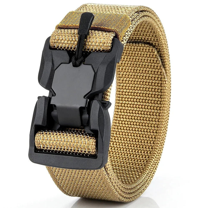 Genuine tactical belt quick release outdoor military belt soft real nylon sports accessories men and women black belt - Bivakshop