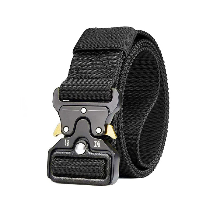 Genuine tactical belt quick release outdoor military belt soft real nylon sports accessories men and women black belt - Bivakshop