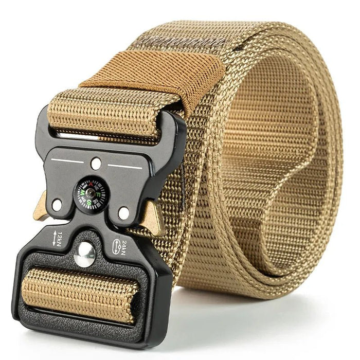 Genuine tactical belt quick release outdoor military belt soft real nylon sports accessories men and women black belt - Bivakshop