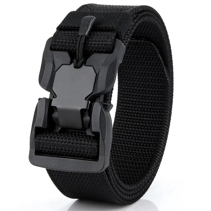 Genuine tactical belt quick release outdoor military belt soft real nylon sports accessories men and women black belt - Bivakshop