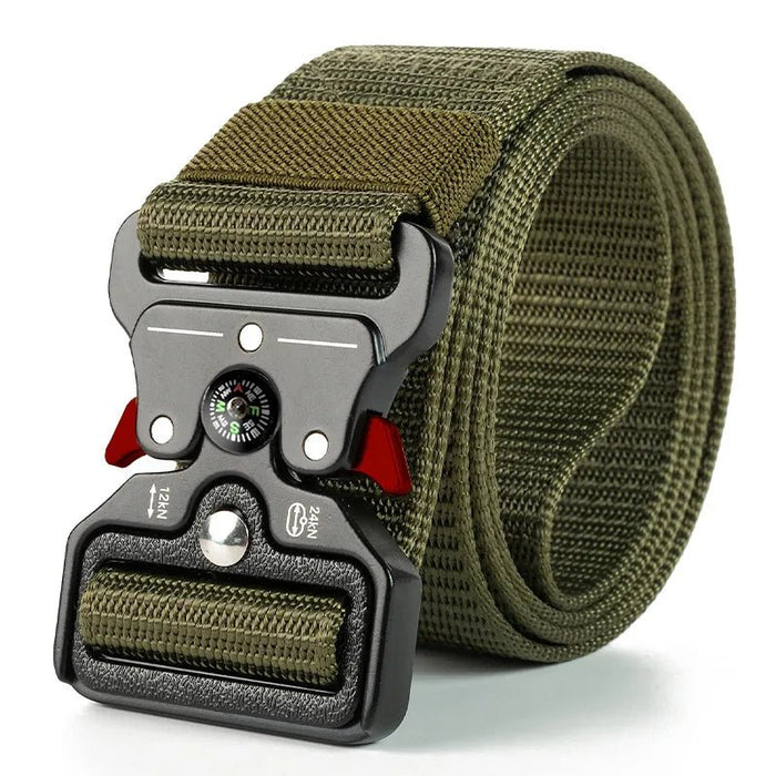 Genuine tactical belt quick release outdoor military belt soft real nylon sports accessories men and women black belt - Bivakshop