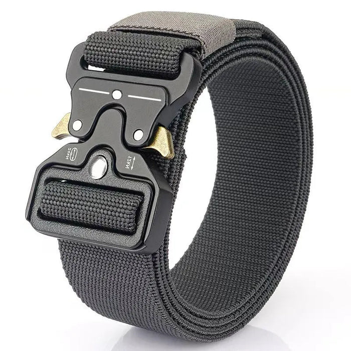 Genuine tactical belt quick release outdoor military belt soft real nylon sports accessories men and women black belt - Bivakshop