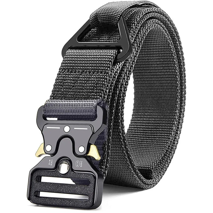 Genuine tactical belt quick release outdoor military belt soft real nylon sports accessories men and women black belt - Bivakshop