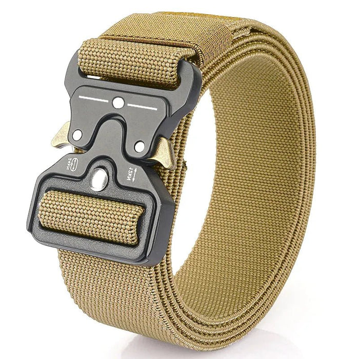 Genuine tactical belt quick release outdoor military belt soft real nylon sports accessories men and women black belt - Bivakshop