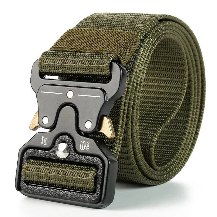 Genuine tactical belt quick release outdoor military belt soft real nylon sports accessories men and women black belt - Bivakshop