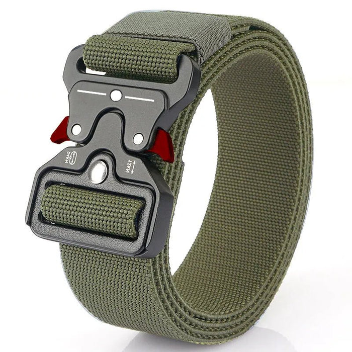 Genuine tactical belt quick release outdoor military belt soft real nylon sports accessories men and women black belt - Bivakshop