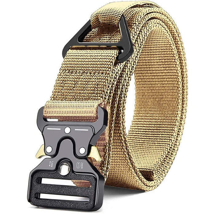 Genuine tactical belt quick release outdoor military belt soft real nylon sports accessories men and women black belt - Bivakshop