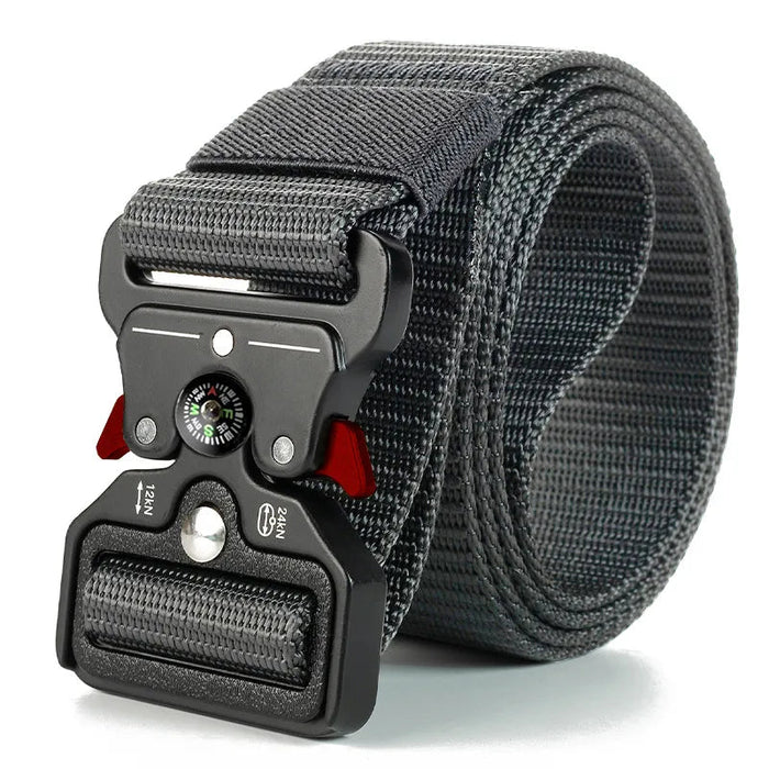 Genuine tactical belt quick release outdoor military belt soft real nylon sports accessories men and women black belt - Bivakshop
