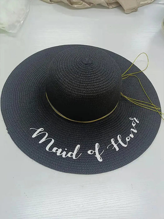 Gepersonaliseerde floppy strandhoeden - Voor bruiloft - Bruidssuites - Bivakshop