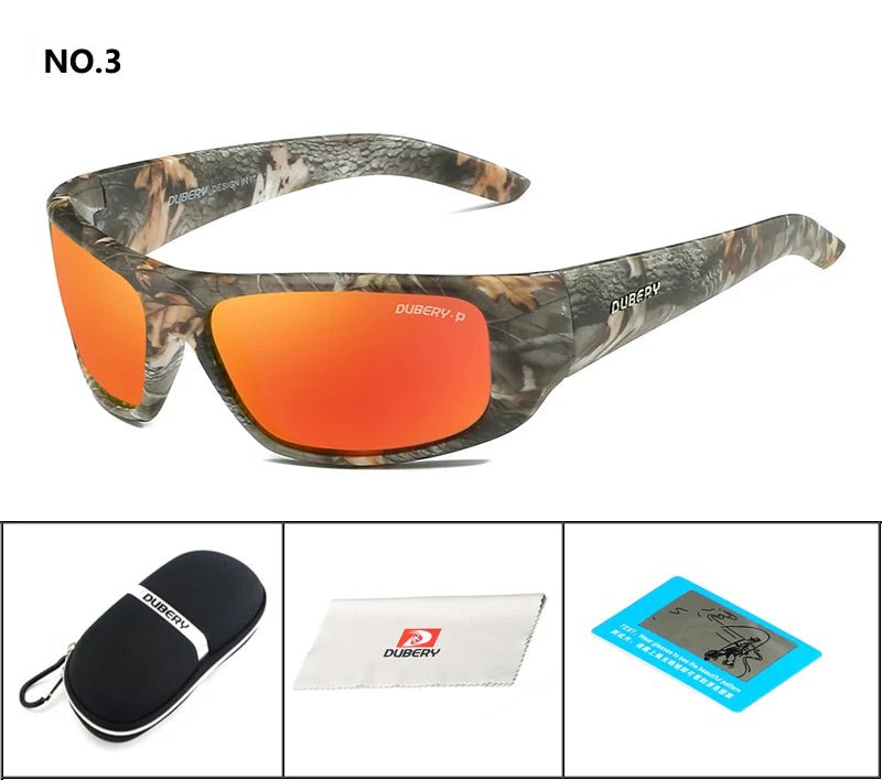 Gepolariseerde camo zonnebril – UV400 outdoor bril voor vissen, fietsen & autorijden - Bivakshop