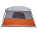 Gezinstent – Waterdichte tent – Grijs en oranje – Ruim ontwerp – 8 of 10 Personen - Bivakshop