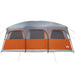 Gezinstent – Waterdichte tent – Grijs en oranje – Ruim ontwerp – 8 of 10 Personen - Bivakshop