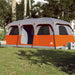Gezinstent – Waterdichte tent – Grijs en oranje – Ruim ontwerp – 8 of 10 Personen - Bivakshop
