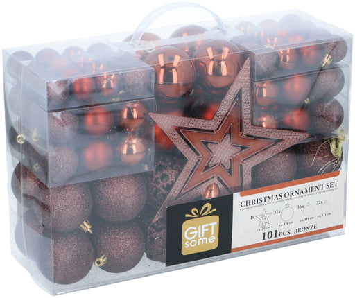 Giftsome – Chique Kerstballen 101 - delig – Mat, Glanzend & Glitter - Bivakshop