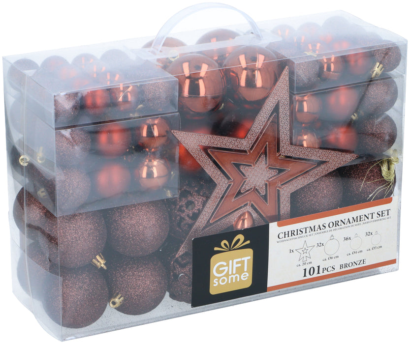 Giftsome – Chique Kerstballen 101 - delig – Mat, Glanzend & Glitter - Bivakshop