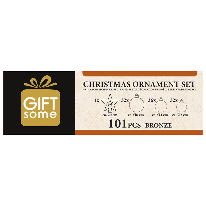 Giftsome – Chique Kerstballen 101 - delig – Mat, Glanzend & Glitter - Bivakshop