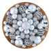 Giftsome - Kerstballen set 101 – Zilver – Inclusief piek - Bivakshop