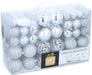 Giftsome - Kerstballen set 101 – Zilver – Inclusief piek - Bivakshop