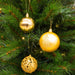 Giftsome - Kerstballen set goud 60 - delig – Onbreekbaar – Inclusief piek - Bivakshop