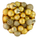 Giftsome - Kerstballen set goud 60 - delig – Onbreekbaar – Inclusief piek - Bivakshop